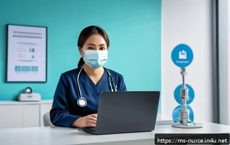 간호사 신규 채용 트렌드 - A modern Malaysian hospital interview scene showing a young Malay female nurse candidate wearing pro...